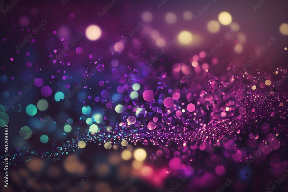 Background filled with shiny color bokeh. Bokeh background. Generative AI Background filled with shiny color bokeh. Bokeh background. Generative AI