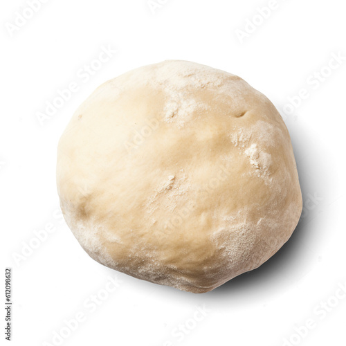 Raw dough isolated on transparent or white background, png