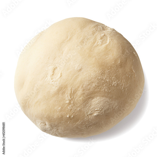 Raw dough isolated on transparent or white background, png