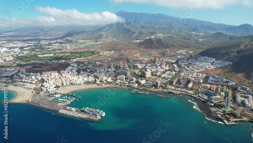 Aerial view of Los Cristianos and Playa de las Américas	 photo
