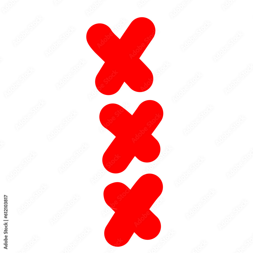 Red Crosses Doodle Red Crosses Doodle