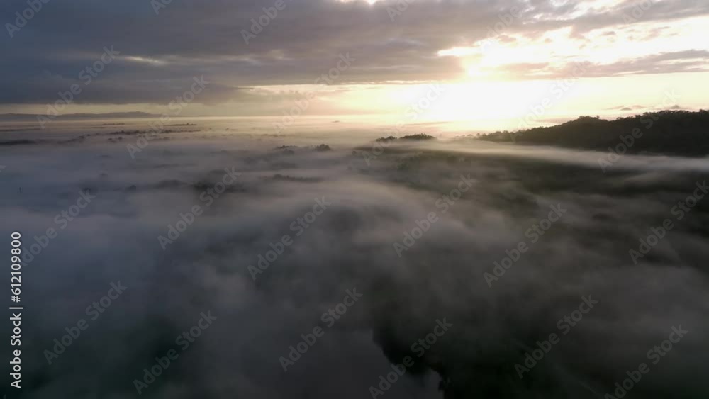Aerial video above the clouds in the jungles of Costa Rica Aerial video above the clouds in the jungles of Costa Rica
