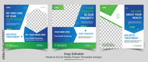 Medical and Healthcare Social Media Post Template