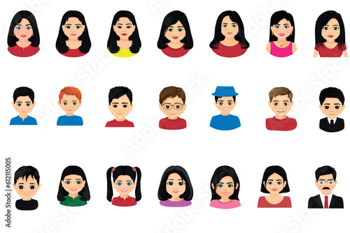 character set of men and women