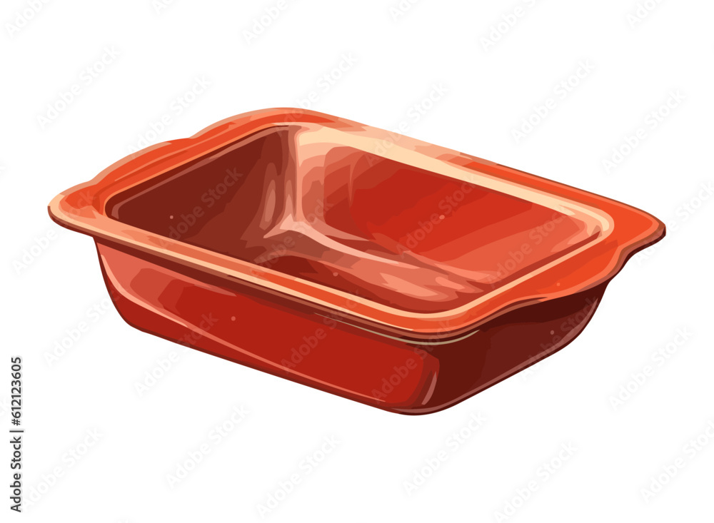 Empty plastic container, food packaging Empty plastic container, food packaging