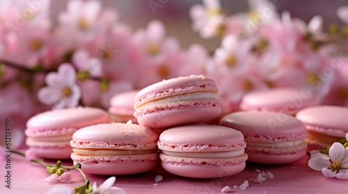 Cherry Blossom Delight: Floral Cherry Blossom Macarons
