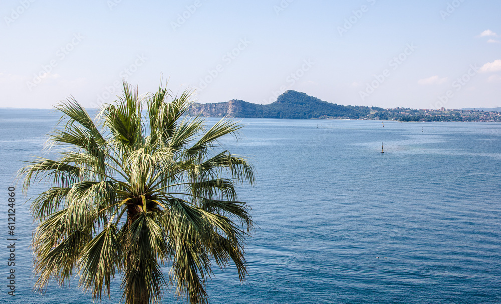 A wonderful view of the beautiful Lake Garda, Lombardy, Italy, Europe