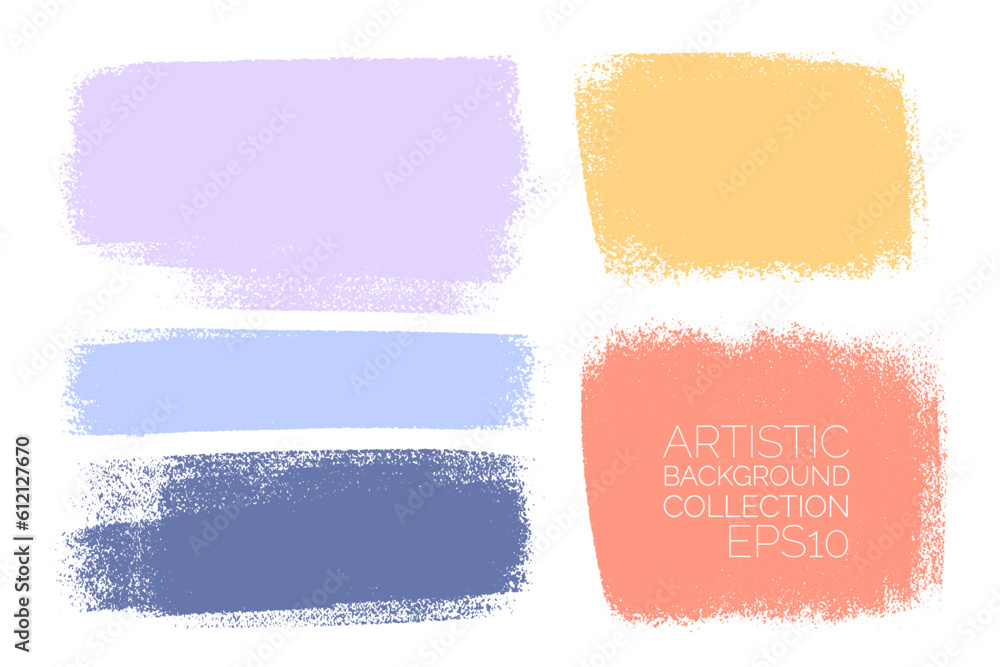 Vector set of hand drawn brush strokes, stains for backdrops. Colorful design elements set. One color artistic hand drawn backgrounds. Vector set of hand drawn brush strokes, stains for backdrops. Colorful design elements set. One color artistic hand drawn backgrounds.