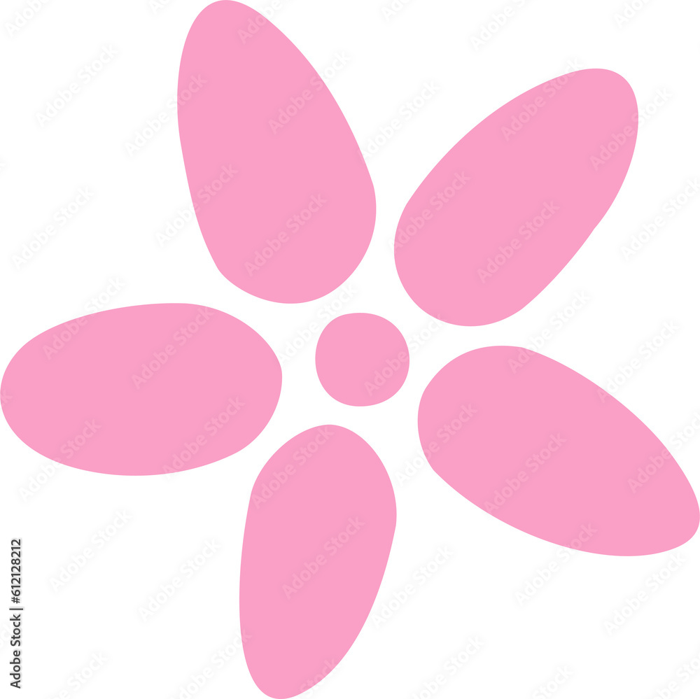 a flower-shaped illustration
