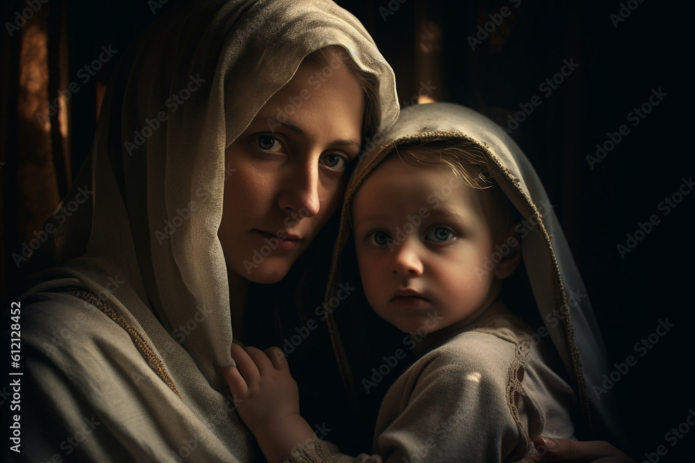 Virgen del Carmen, Blessed Virgin Mary. Faith, Bible, theology, Mother of God, Christianity, carmel. Mother of Jesus Christ, One of the central figures of European and world culture. Generative AI Virgen del Carmen, Blessed Virgin Mary. Faith, Bible, theology, Mother of God, Christianity, carmel. Mother of Jesus Christ, One of the central figures of European and world culture. Generative AI