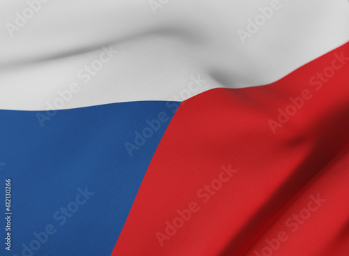 Flag of Czech Republic (Republica Checa)
 photo