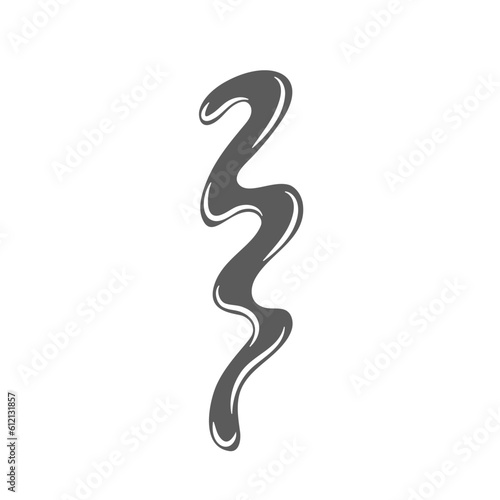 Sauce splash glyph icon vector illustration. Stamp of ketchup or sweet caramel syrup, tomato sauce spilled swirls, top view of mustard or mayonnaise portion splatters for dressing and seasoning food