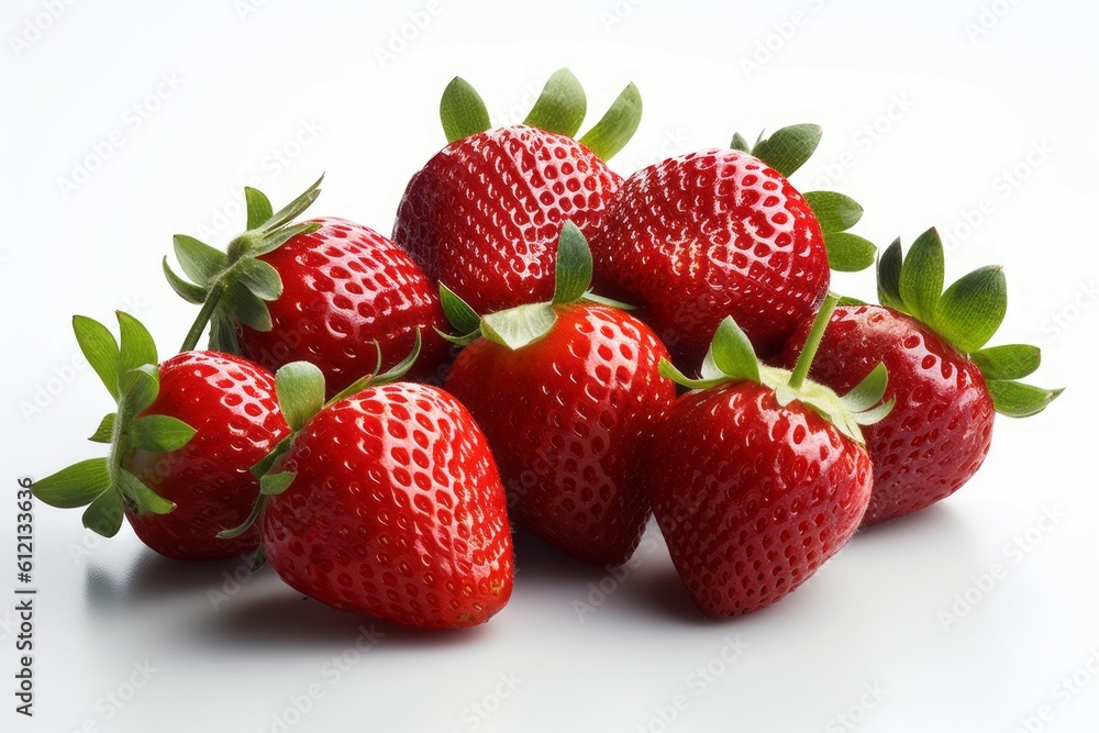 Appetizing tasty Strawberries. The concept of proper nutrition and vitamins in the crop. AI generated, human enhanced. Appetizing tasty Strawberries. The concept of proper nutrition and vitamins in the crop. AI generated, human enhanced.