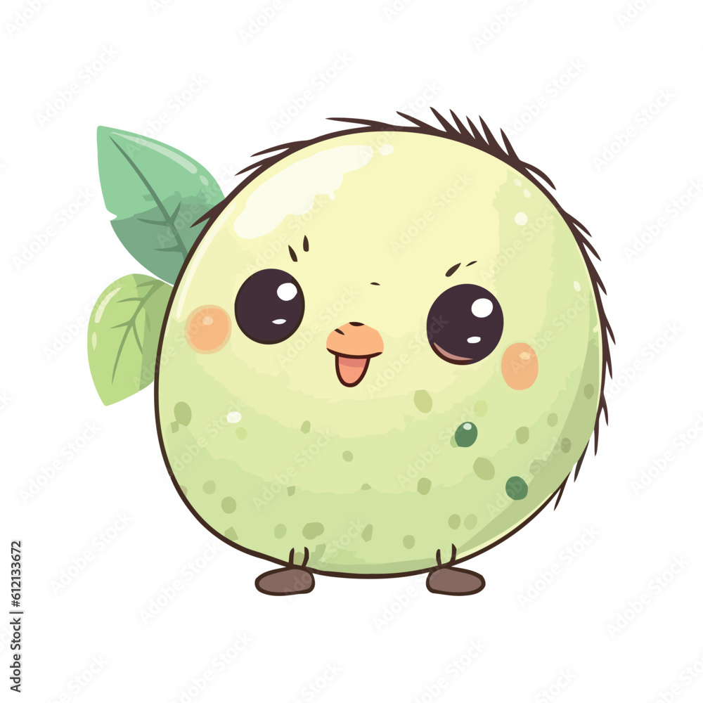 Obraz premium Cheerful cartoon character kiwi bird