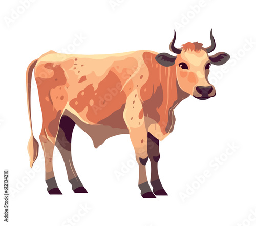 Standing cow  farm animal
