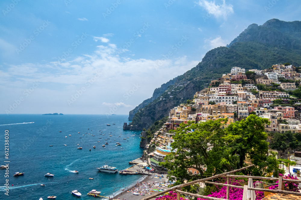 Positano, a beautiful town on the Amalfi coast, to discover its corners, walking and going up to its magnificent viewpoints, Italy