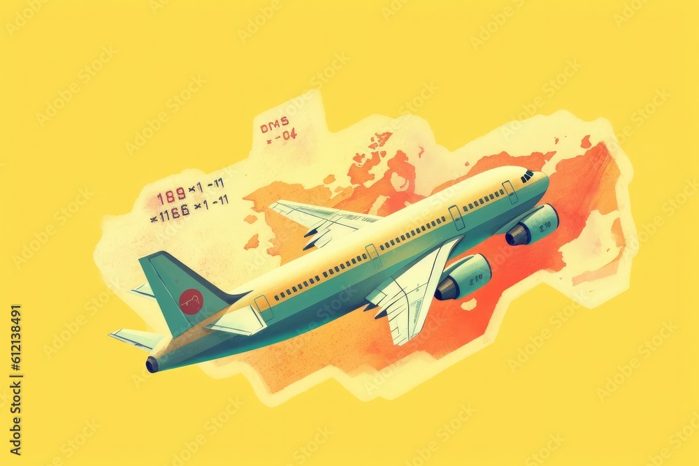 Boarding pass. Tickets and airplane. Boarding pass. Tickets and airplane.