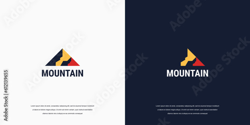 mountain logo vector