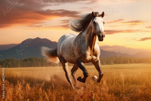 Wallpaper Mural A beautiful horse in a meadow Generative AI
 Torontodigital.ca