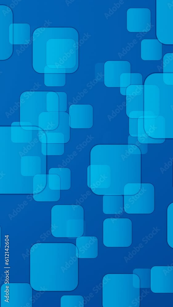 Vertical video transparent blue square particles animation background Vertical video transparent blue square particles animation background