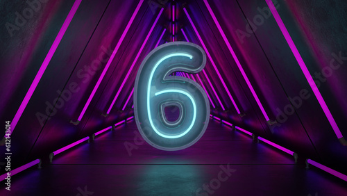 Neon Numbers in a Neon Tunnel