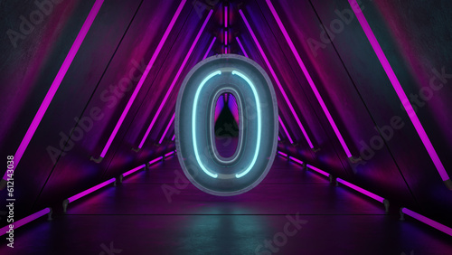 Neon Numbers in a Neon Tunnel