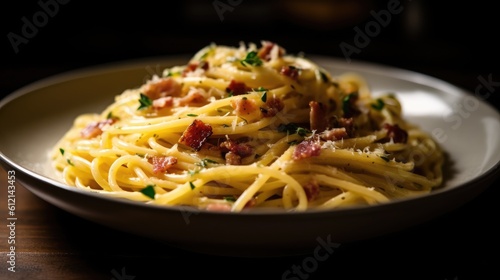 spaghetti with sauce and parmesan