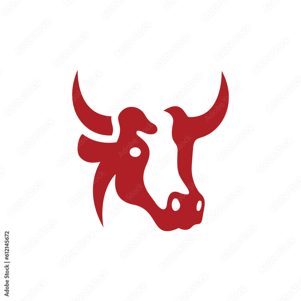 Minimalist Red Bull Logo, suitable for many elegant business orientation. Pro Vector Minimalist Red Bull Logo, suitable for many elegant business orientation. Pro Vector