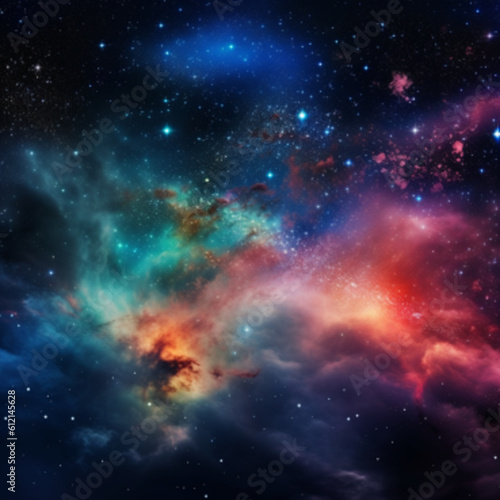 Colorful nebula, wallpaper