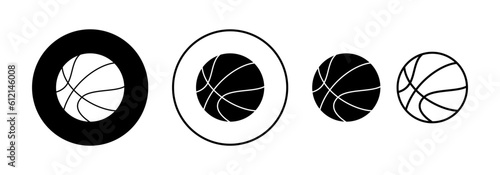 Basketball icon vector for web and mobile app. Basketball ball sign and symbol