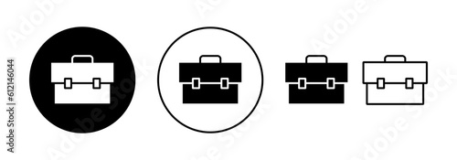 Briefcase icon vector for web and mobile app. suitcase sign and symbol. luggage symbol.