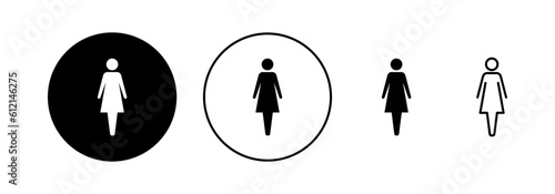 Female icon vector for web and mobile app. woman sign and symbol
