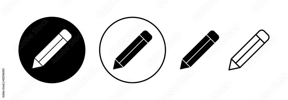 Pencil icon vector for web and mobile app. pen sign and symbol. edit icon vector Pencil icon vector for web and mobile app. pen sign and symbol. edit icon vector