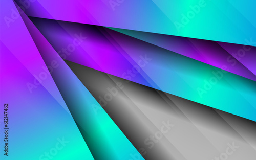 Abstract overlap layer papercut gradient background vector