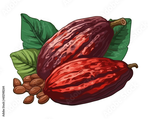 Healthy eating with fresh organic cacao