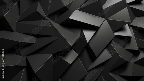Abstract modern black background. Generative AI