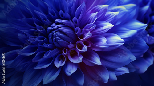 Abstract background. Blue flower, close up. Modern backdrop, screensaver, wallpaper.  Generative AI © Катерина Нагірна