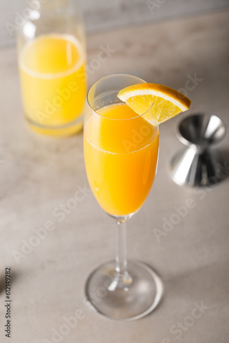 Mimosa cocktail boozy Champagne and fresh orange juice