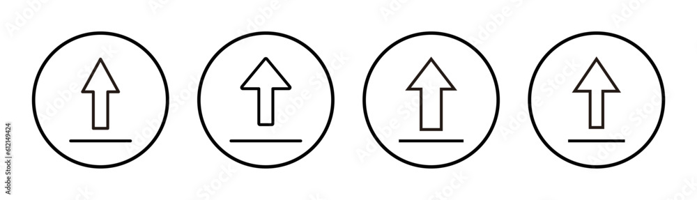 Upload icon set illustration. load data sign and symbol Upload icon set illustration. load data sign and symbol