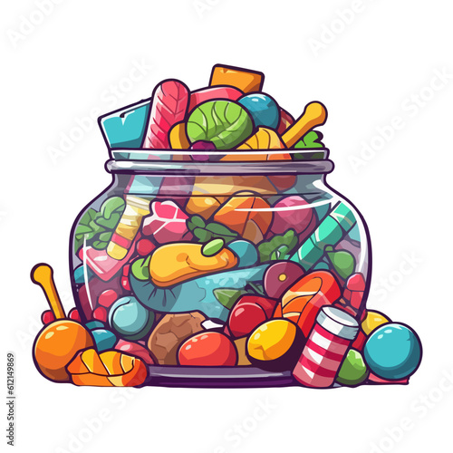 sweet candies in a bowl snack