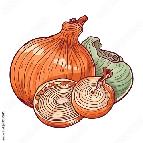 Fresh vegetables onion for healthy eating