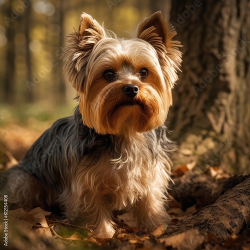 yorkshire terrier on the grass © Stream Skins