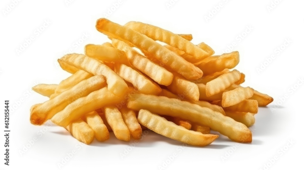 french fries isolated on white french fries isolated on white