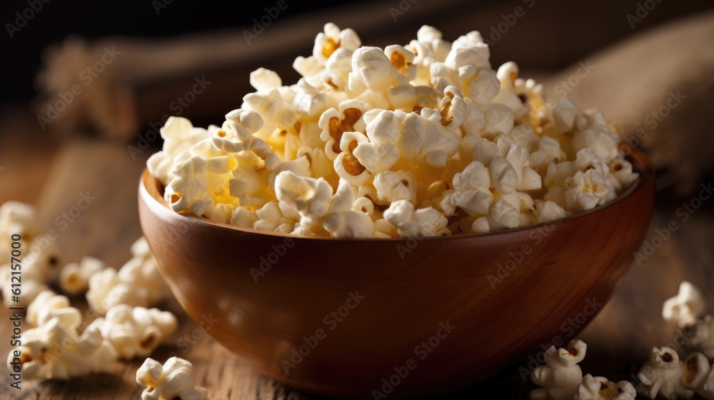 popcorn in bowl popcorn in bowl