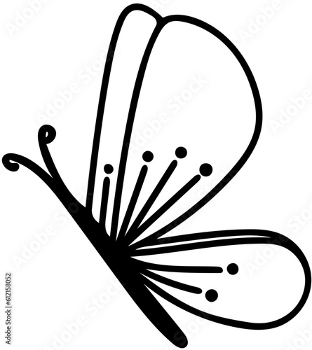 butterfly.black line