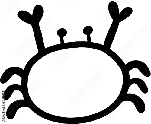 crab crab.black line