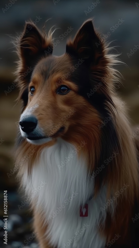 Shetland Sheepdog dog cinematic background Shetland Sheepdog dog cinematic background