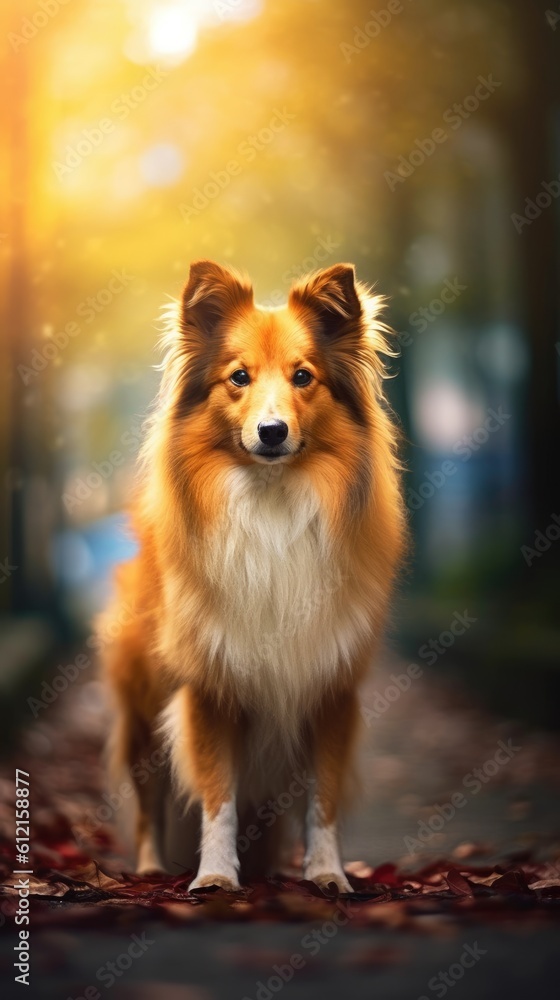 Shetland Sheepdog dog cinematic background Shetland Sheepdog dog cinematic background