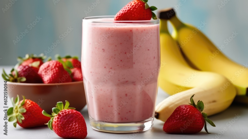 strawberry smoothie with banana strawberry smoothie with banana
