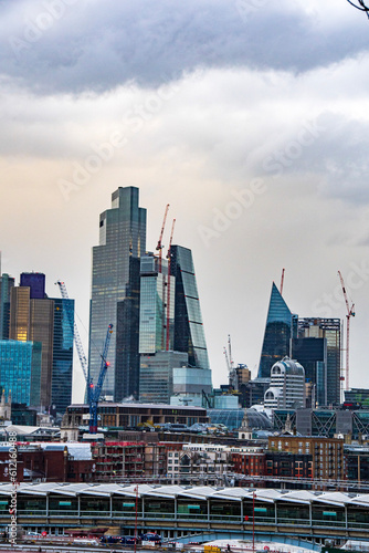 country skyline at night © worm_ flag